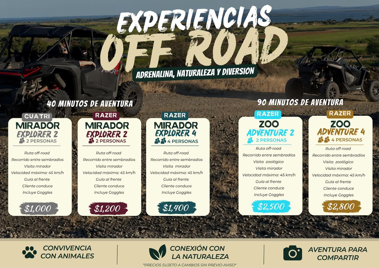 Experiencias off-road en RZR y cuatrimoto
